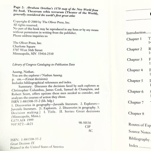 You Are the Explorer (Great Decisions) - Book by Nathan Aaseng - Picture 5 of 8